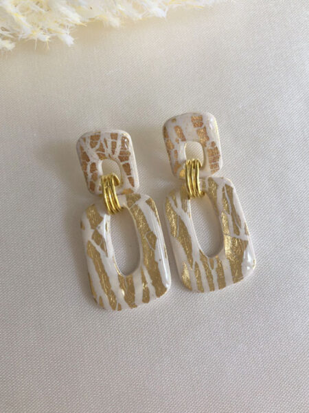 Polymer Clay Ohrstecker MIA Art Deco