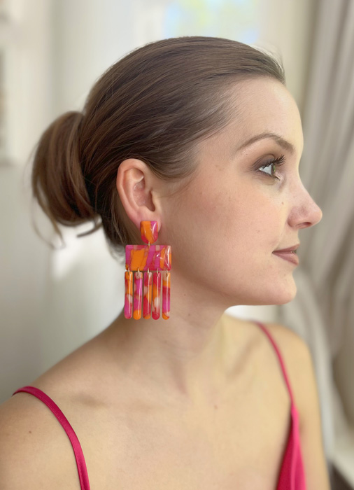 Statement-Ohrringe CORAL CRUSH
